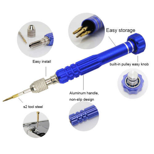 5 in 1 Magnetic Repair Tools Precision Opening Screwdriver Kit Set For Macbook Pro iPad iPhone 7 7Pl