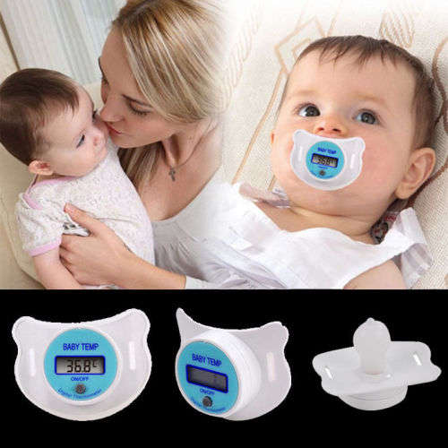 Baby Pacifier Thermometer With LCD Digital For Temperature Measurement