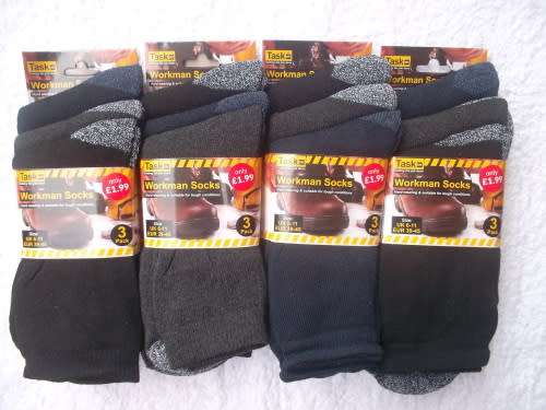 12 Pair  Extreme Workman Socks