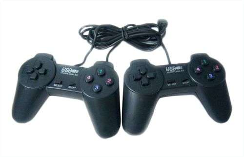 USB Wired Dual Gamepad Controllers