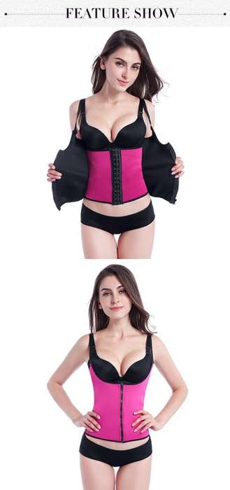 Adjustable Shoulder Strap Waist Support Corset For Women With Zipper