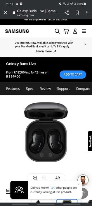 Samsung Buds live BRAND NEW