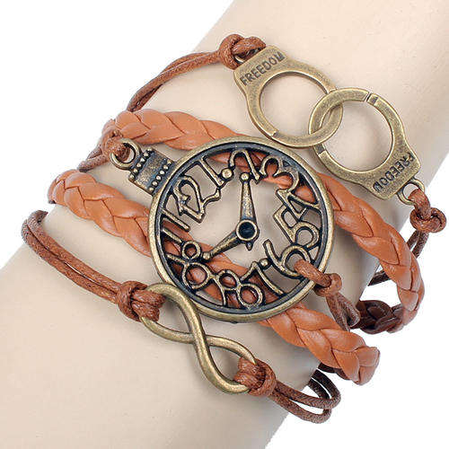 Hot Seller !!! -- European Fashion Infinity Leather Bracelet
