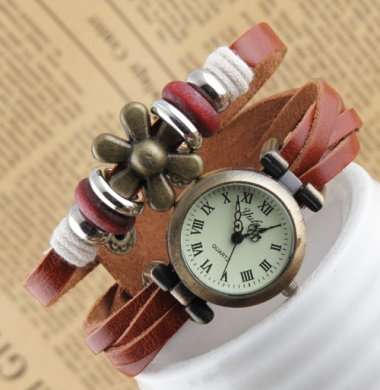Hot Seller !!! -- European Fashion Genuine Leather Lady's Watch