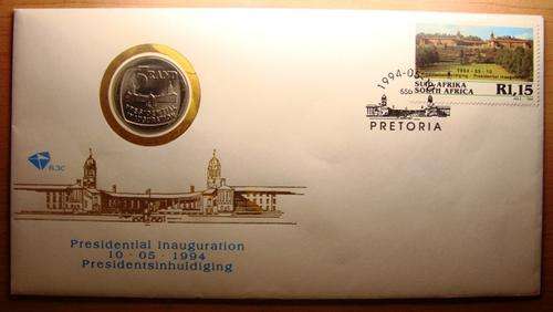 1994 NELSON MANDELA PRESIDENTIAL INAUGURATION FDC WITH UNC R5