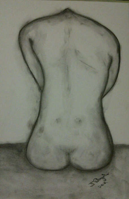 Beautiful original charcoal by Johan Potgieter