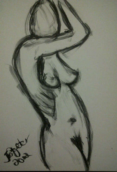 Beautiful original charcoal by Johan Potgieter
