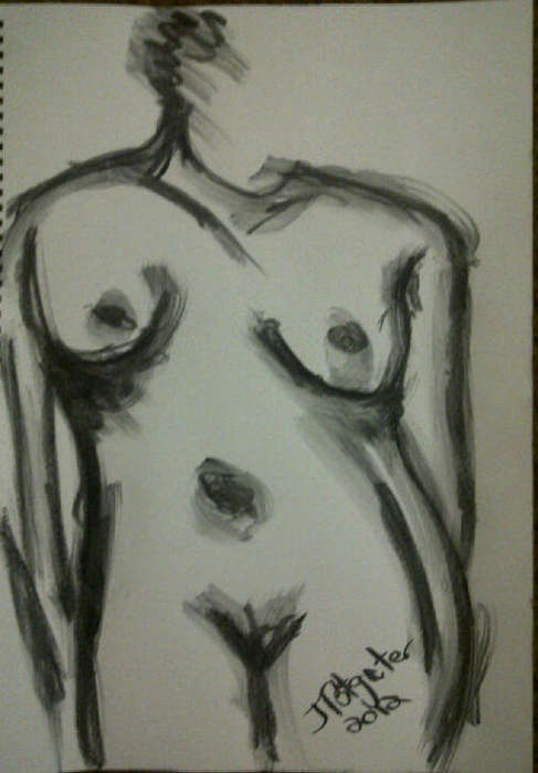 Beautiful original charcoal by Johan Potgieter