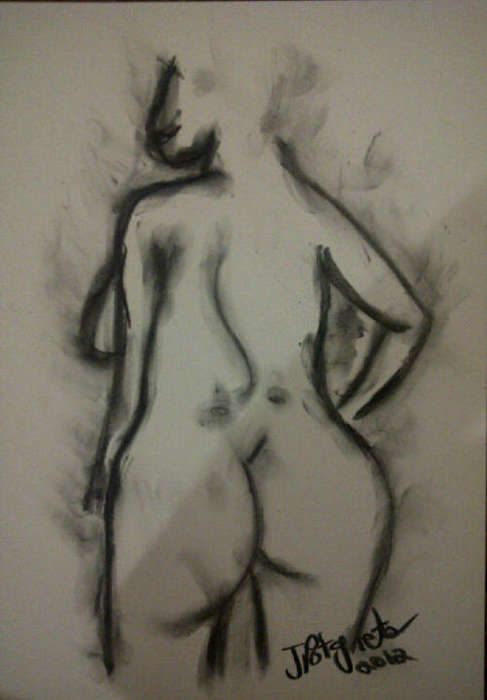 Beautiful original charcoal by Johan Potgieter