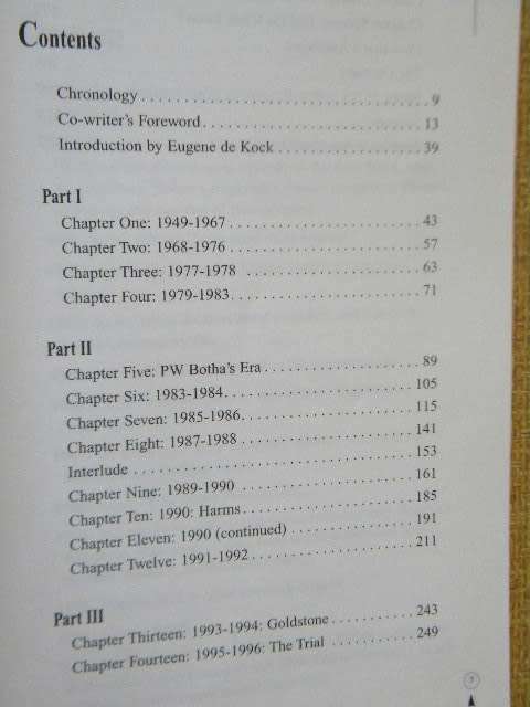 A LONG NIGHT`S DAMAGE Working for the Apartheid State  by Eugene de Kock as told to Jeremy Gordin