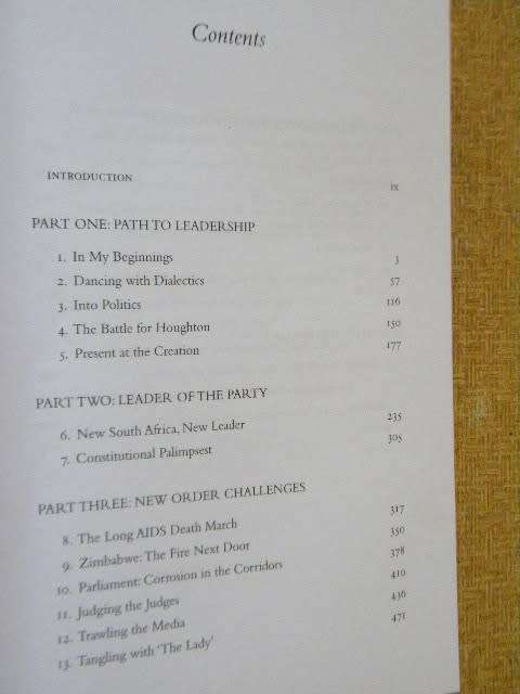 ON THE CONTRARY  by Tony Leon  Leading the opposition in a democratic South Africa.