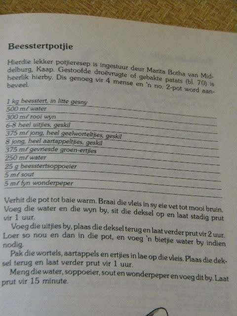 HUISGENOOT POTJIEKOS deur Marlene Hammann