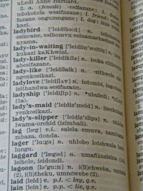 ENGLISH / ZULU DICTIONARY  by Doke, Malcolm and Sikakana