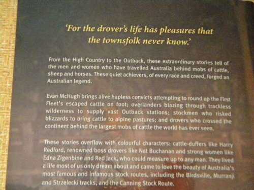 THE DROVERS  by Evan McHugh  Stories behind heroes of our stock routes