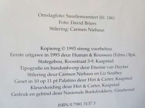 HUISGENOOT WENRESEPTE 5  deur Carmen Niehaus