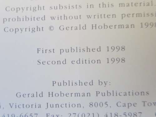 CAPE TOWN  by Gerald Hoberman