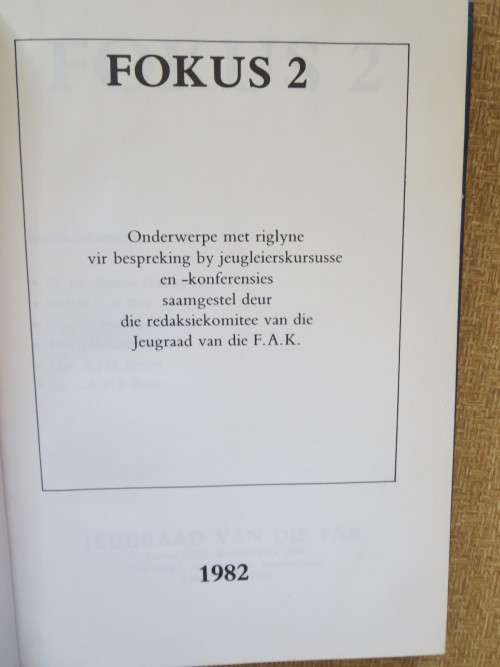 FOKUS 2 JEUGRAAD VAN DIE FAK