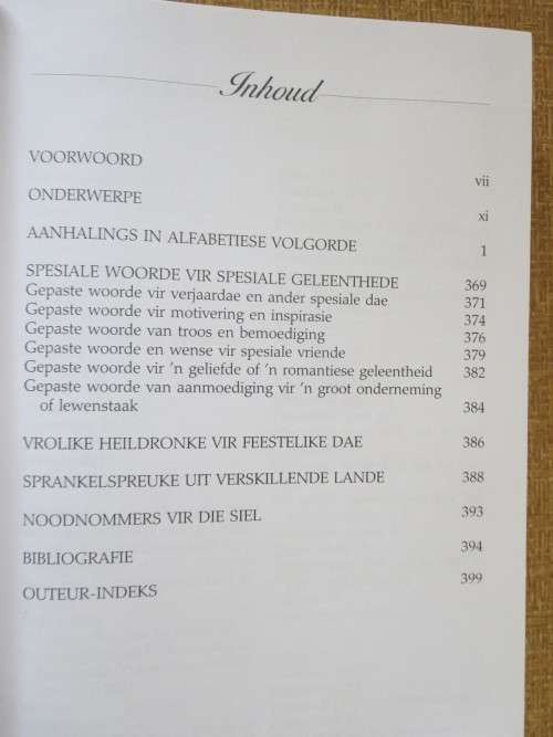 DIE GROOT AANHALINGSBOEK  Wyse woorde vir Christelike lewe