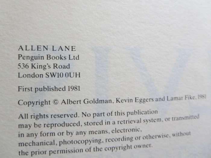 ELVIS  by Albert Goldman
