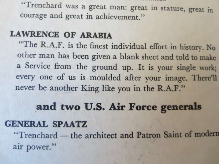 TRENCHARD Man of vision by Andrew Boyle (The man who created the Royal Air Force)