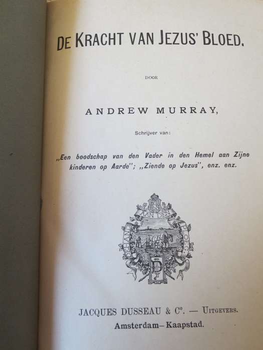 DE KRACHT VAN JEZUS` BLOED door Andrew Murray (P)
