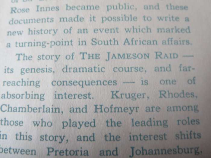 THE JAMESON RAID by Jean van der Poel. (Transvaal Republic)   (P)