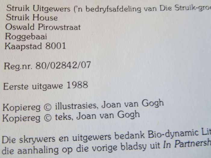 BOME EN STRUIKE van die Witwatersrand, Magaliesberg en Pilanesberg. Joan van Gogh & John Anderson.