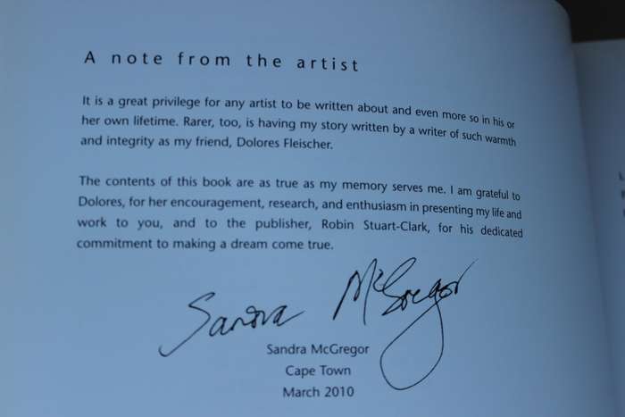 SANDRA McGREGOR. `ONSE ARTIST` IN DISTICT SIX.  Dolores Fleisher.