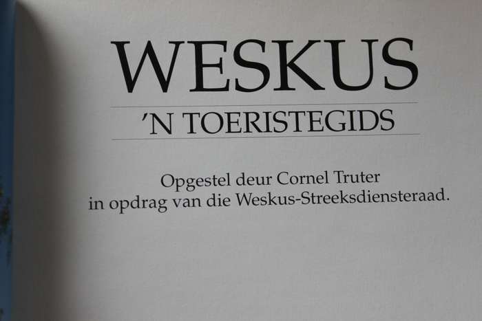 WESKUS n Toeristegids  deur Cornel Truter