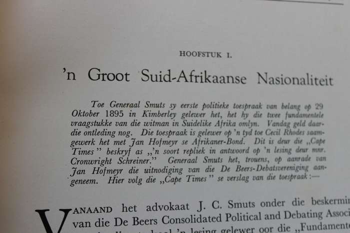 GROTER SUID-AFRIKA - PLANNE VIR N BETER WERELD. Toesprake deur die Hoog-edelagbare J. C. Smuts