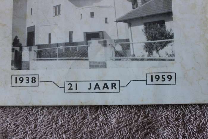NED. GEREF. GEMEENTE TIERVLEI  Herdenking van 21-jarige bestaan 24 Junie 1938 - 24 Junie 1959