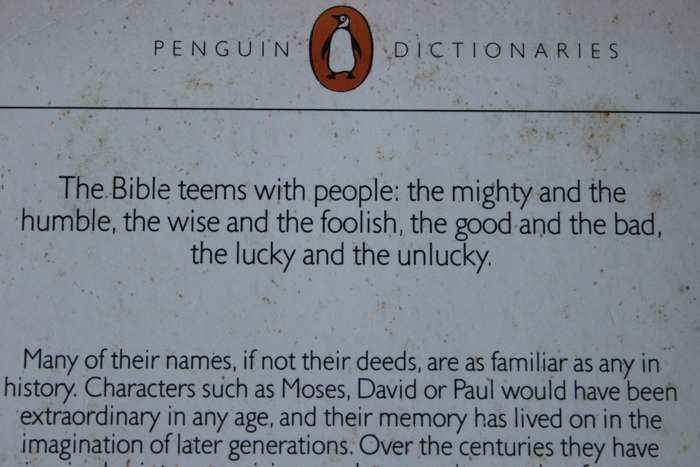 WHO`S WHO IN THE BIBLE  by peter Calvocoressi