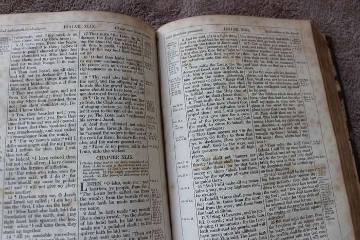 THE HOLY BIBLE - Containing the Old and New Testaments  Published 1877