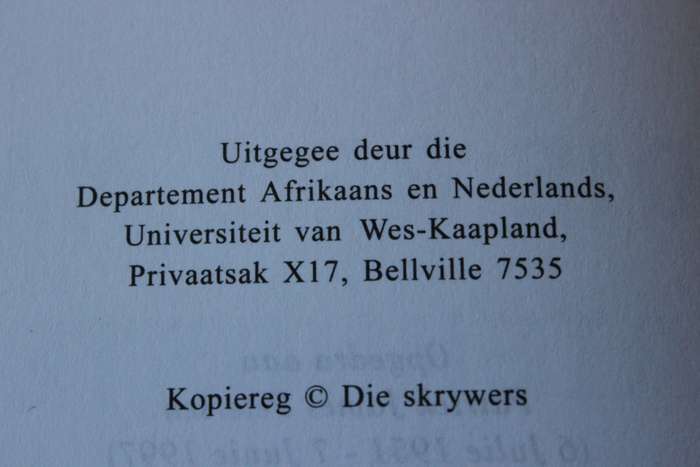 DIE REIS NA PATERNOSTER. Geredigeer deur Hein Willemse, Marion Hattingh en andere.    (W)