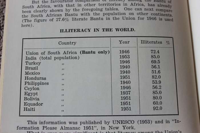 BANTU EDUCATION. Oppression or Opportunity? Issued by SABRA Stellenbosch 1955.   (P)