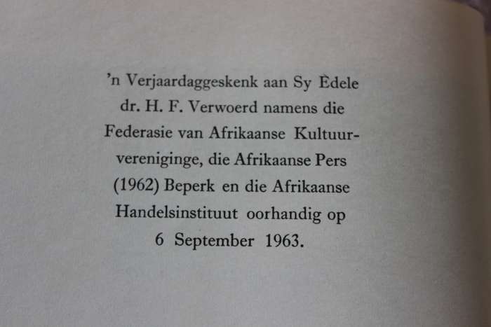 VERWOERD AAN DIE WOORD. Toesprake 1948-1962.   (P)