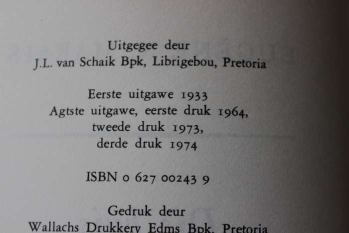 DIE HUIS VAN DIE VIER WINDE  deur Eugène N. Marais
