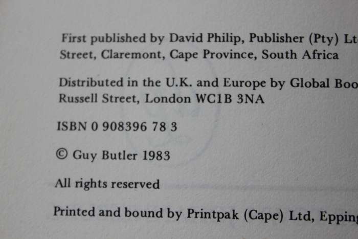 BURSTING WORLD  An Autobiography 1936 - 45  by Guy Butler