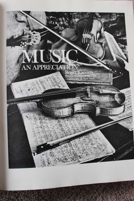MUSIC:  AN APPRECIATION  by Roger Kamien