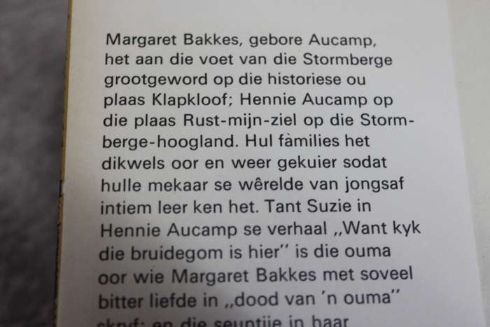 OP DIE STORMBERGE deur Hennie Aucamp EN `n BAKSEL IN DIE MôRE deur Hennie Aucamp en Margaret Bakkes