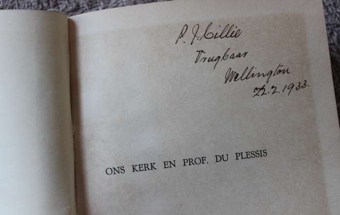 ONS KERK EN PROF. DU PLESSIS deur Senator F.S. Malan.   (P)