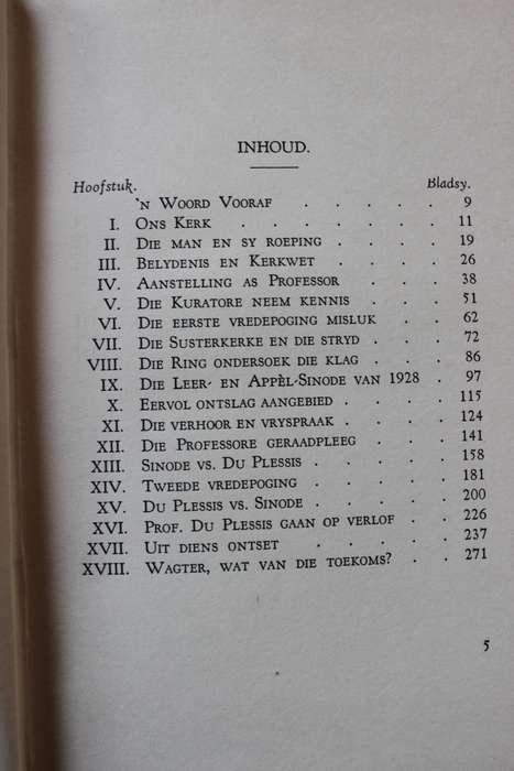 ONS KERK EN PROF. DU PLESSIS deur Senator F.S. Malan.   (P)