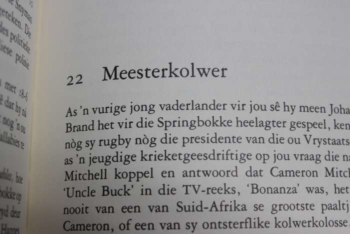 KAVIAAR VIR `N KAMPIOEN  Nog kantlynvertellings oor Sport  deur Steve de Villiers