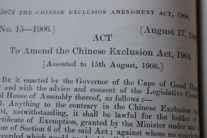 COLONY OF THE CAPE OF GOOD HOPE. Acts of Parliament. Session of 1906.   (P)