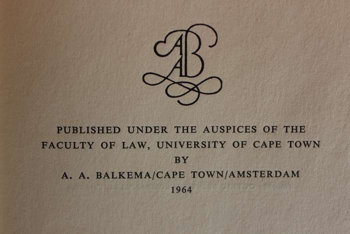 ACTA JURIDICA 1962 and 1963. (Law Journal of UCT Law Faculty)   (W)