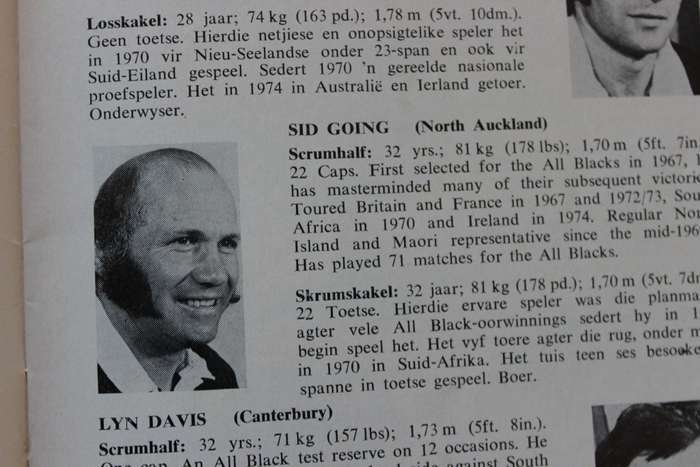 S. A. RUGBY YEARBOOK / JAARBOEK  All Blacks Tour / Toer 1976