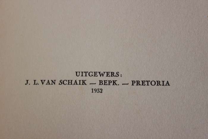 GEDIGTE VAN S. IGNATIUS MOCKE (1932).   (W)