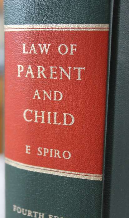 LAW OF PARENT AND CHILD. Erwin Spiro. Fourth Edition.   (W)