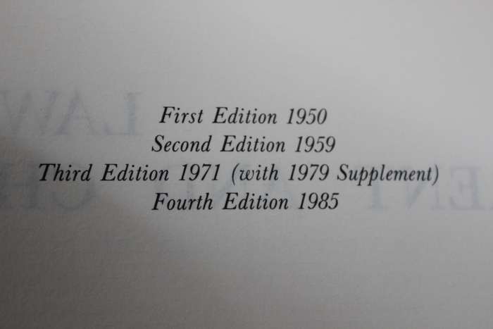 LAW OF PARENT AND CHILD. Erwin Spiro. Fourth Edition.   (W)