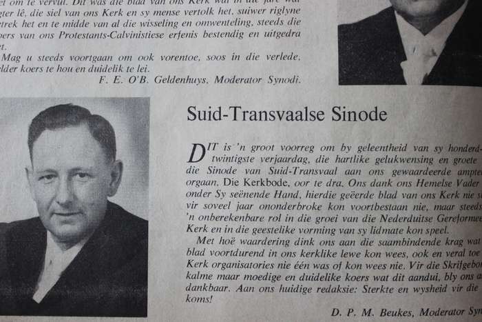 DIE KERKBODE 120 JAAR. Gedenk-uitgawe 1969.   (P)